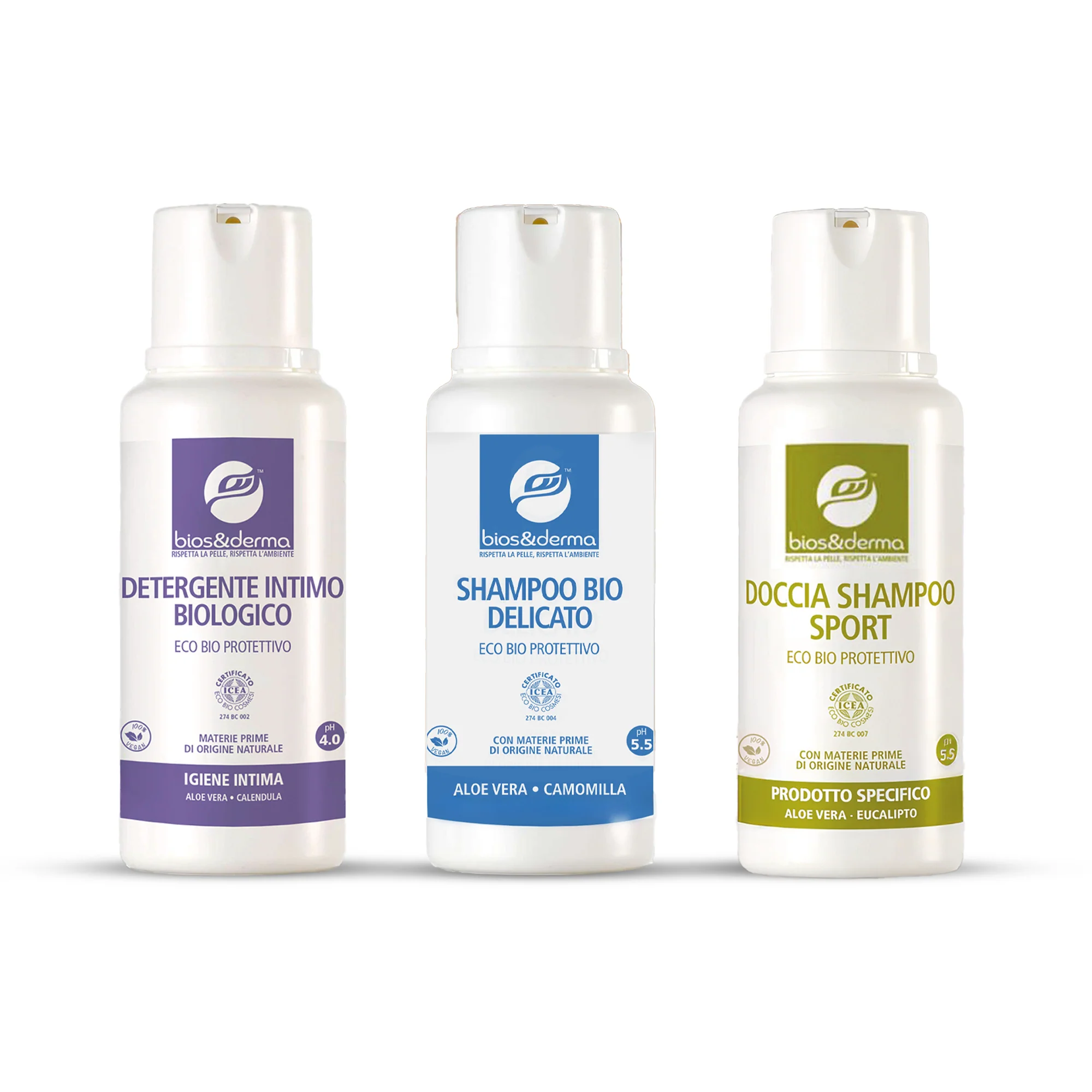 Confezione regalo tris Shampoo Delicato + Detergente Intimo + Doccia Shampoo Sport (3x250ml) - immagine 2