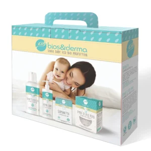 Valigetta regalo all'amido di riso - Linea baby (4 pezzi)