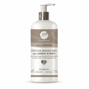 Doccia bagno bio con amido di riso – Linea senior (500 ml)